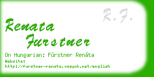 renata furstner business card