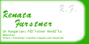 renata furstner business card